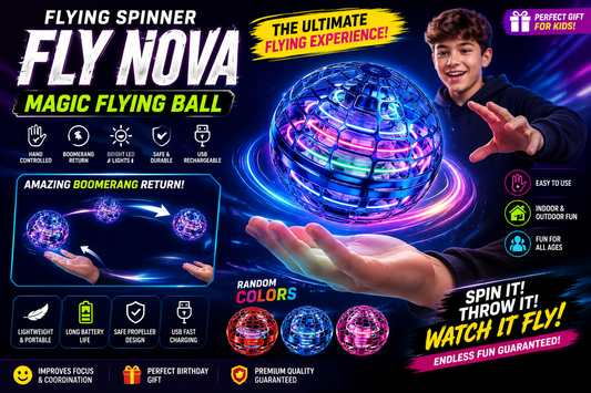 Flying Spinner Fidget Toy – Magic Fly Nova Boomerang Ball (Random Color)