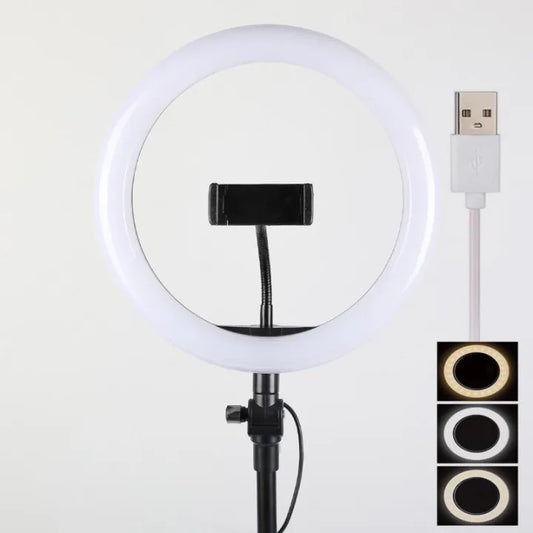 7 Feet Tripod with 26 CM Selfie Ring Light and Mobile Holder